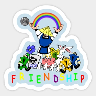 friendship! friendship!? Sticker